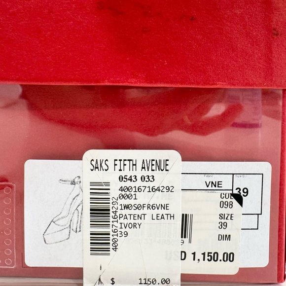 VALENTINO GARAVANI Off-White Tan-Go Platform Heels - Picture 14 of 16